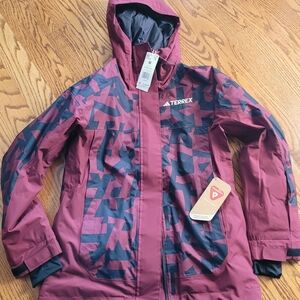 Women's Adidas Terrex Xperior 2L Insulated Jacket Medium Small ShadowRed/Black